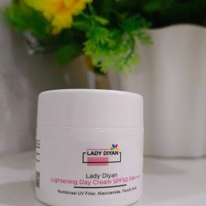 produk Lightening day cream SPF50 PA++++ lady diyan